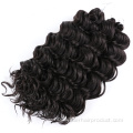 Syntetisk Faux Locs Curly Ocean Wave Hair Extensions